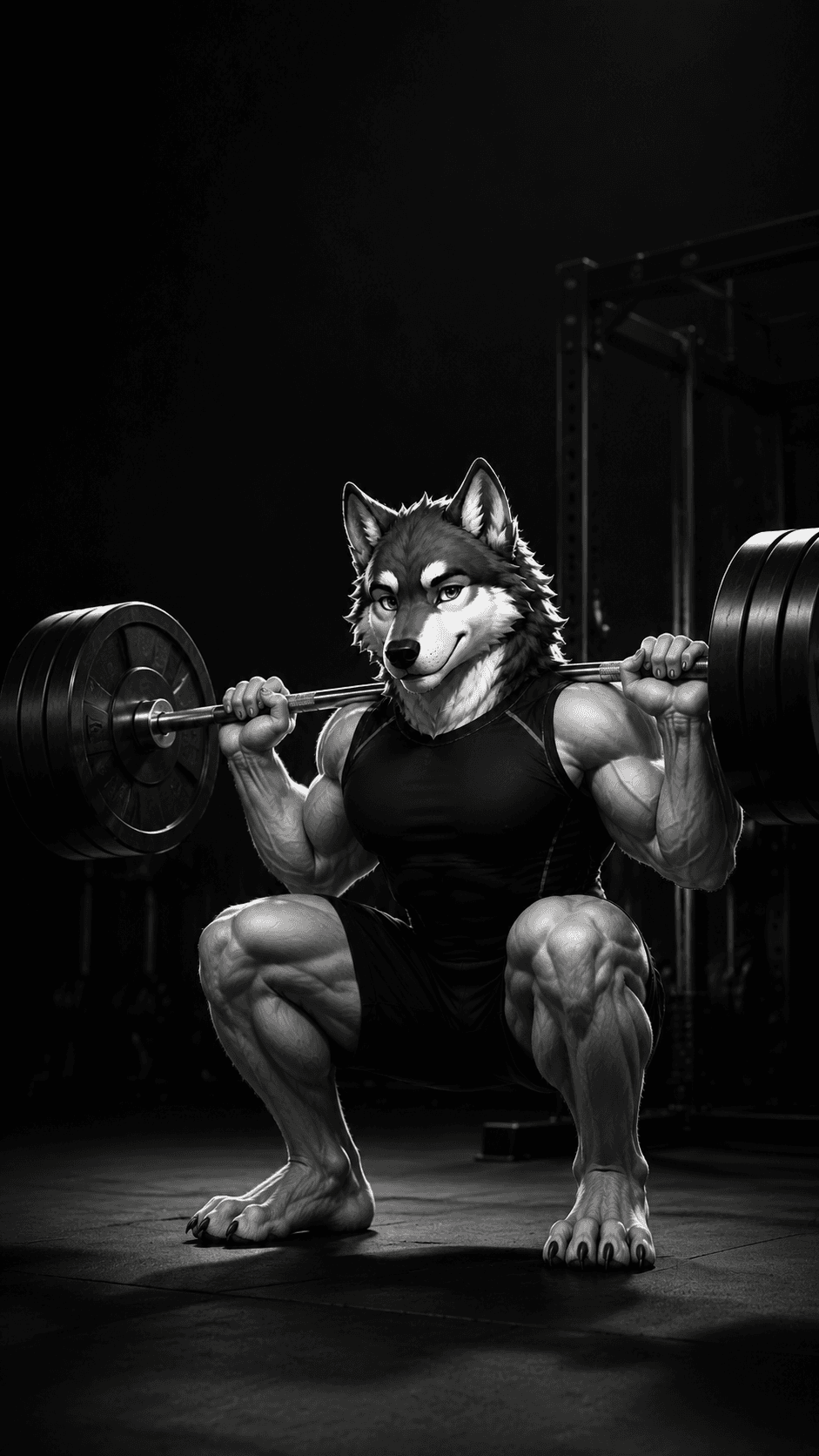 RepMate athlete performing a barbell squat
